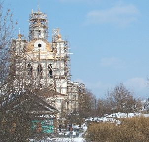 корсунско-богородицкий собор во время реставрации